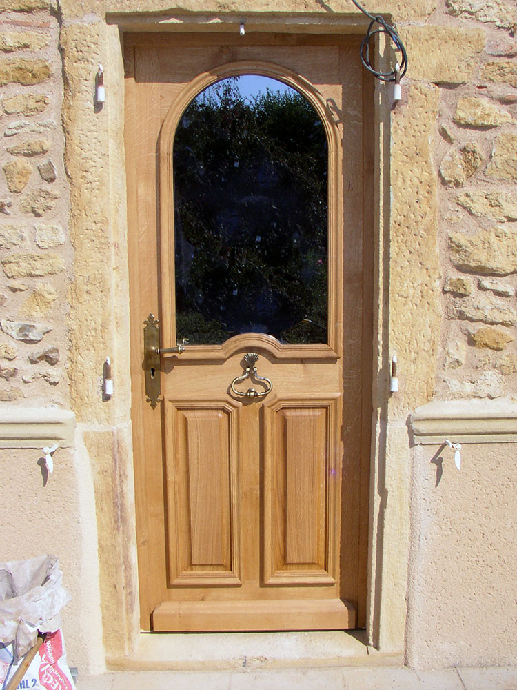 Porte D Entr e Bois Vitr e Moderne FYCB